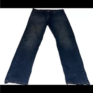 Levi's 502 Regular Taper Dark Wash Stretch Jeans Men's Size 36x32